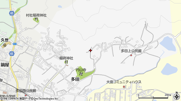 〒719-3213 岡山県真庭市多田の地図