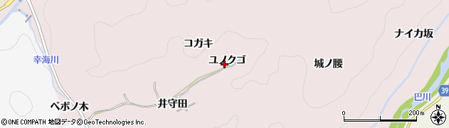 愛知県豊田市幸海町ユノクゴ周辺の地図