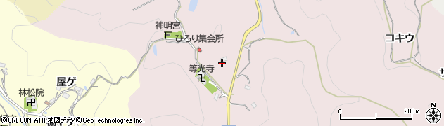 愛知県豊田市平折町トヤカ子周辺の地図