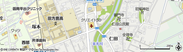 静岡県田方郡函南町仁田124周辺の地図