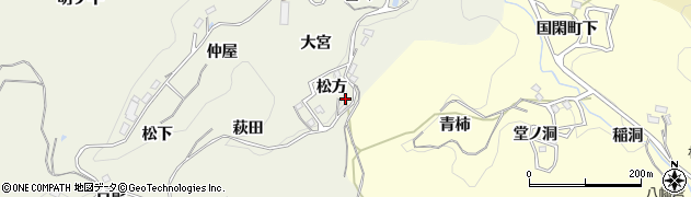 愛知県豊田市上脇町松方8周辺の地図