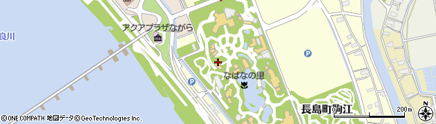なばなの里　入村ゲート周辺の地図