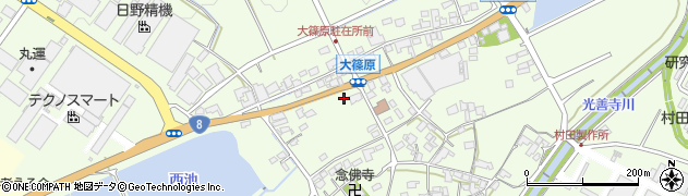ファミリーマート野洲大篠原店周辺の地図