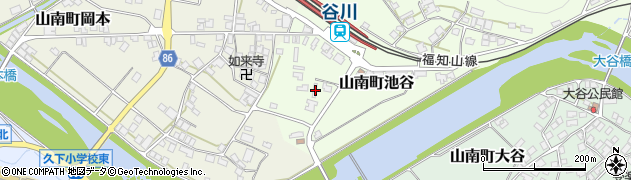 兵庫県丹波市山南町池谷98周辺の地図