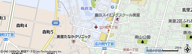 入沢公園周辺の地図
