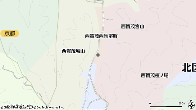〒603-8854 京都府京都市北区西賀茂西氷室町の地図