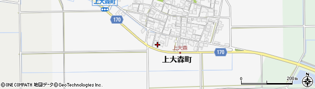 滋賀県東近江市上大森町1293周辺の地図