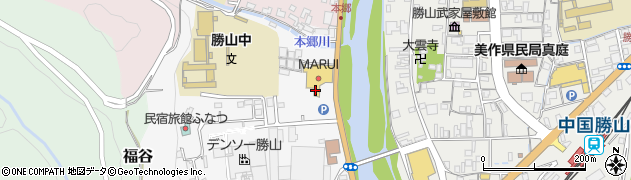 旭栄舎クリーニングマルイ勝山店周辺の地図