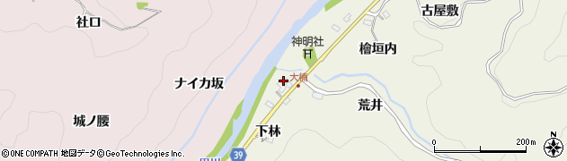 愛知県豊田市石楠町（紺屋垣内）周辺の地図