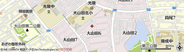 三重県桑名市大山田周辺の地図