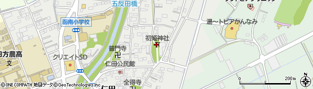 初姫神社周辺の地図