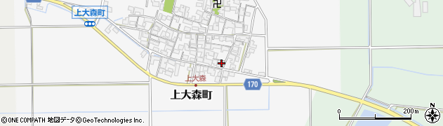 滋賀県東近江市上大森町1087周辺の地図