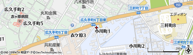 セブンイレブン豊田市小川町店周辺の地図