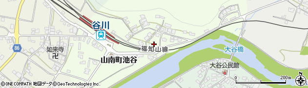 兵庫県丹波市山南町池谷周辺の地図