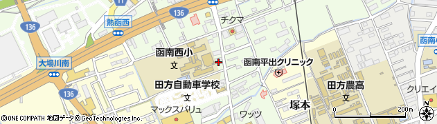 静岡県田方郡函南町間宮485周辺の地図