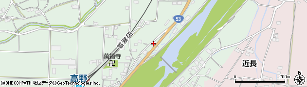 岡山県津山市高野本郷2071周辺の地図