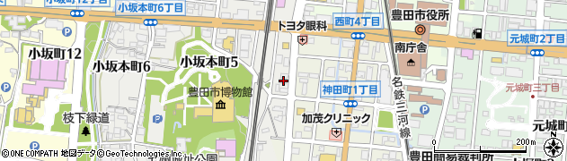 厚切りとんかつ 手づくりおばんざい かつひろ 豊田小坂本町店周辺の地図