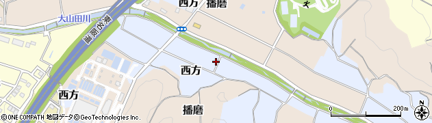 大山田川周辺の地図