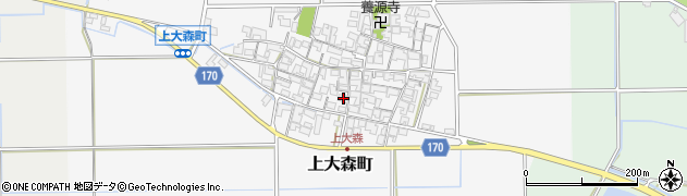 滋賀県東近江市上大森町1106周辺の地図