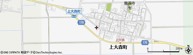 滋賀県東近江市上大森町2660周辺の地図