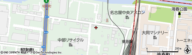 愛知県名古屋市港区昭和町周辺の地図
