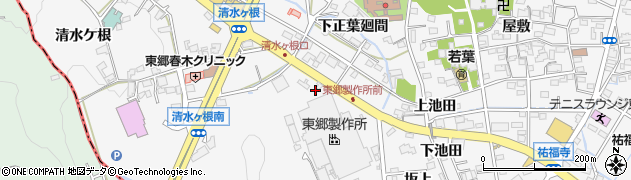 愛知県東郷町（愛知郡）春木（蛭池）周辺の地図