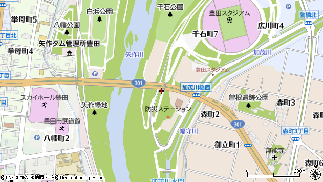 〒471-0806 愛知県豊田市森町の地図