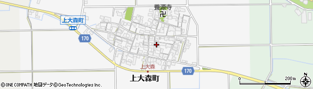 滋賀県東近江市上大森町1089周辺の地図