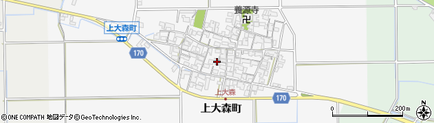 滋賀県東近江市上大森町1108周辺の地図
