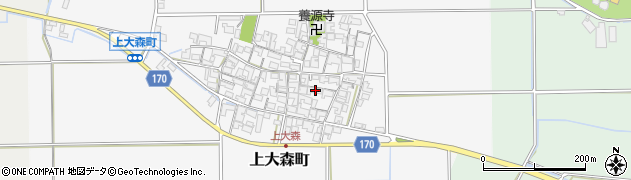 滋賀県東近江市上大森町1083周辺の地図