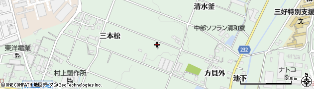 愛知県みよし市打越町三本松75周辺の地図
