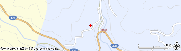 愛知県設楽町（北設楽郡）豊邦（ムカイ）周辺の地図