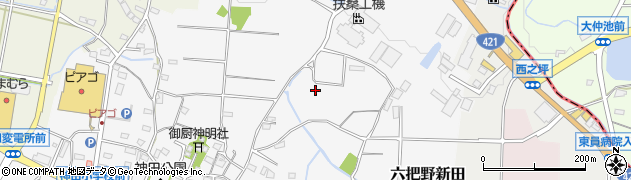 三重県東員町（員弁郡）六把野新田周辺の地図