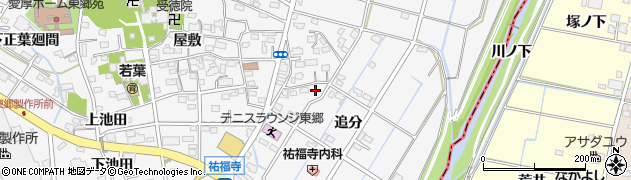 愛知県東郷町（愛知郡）春木（追分）周辺の地図