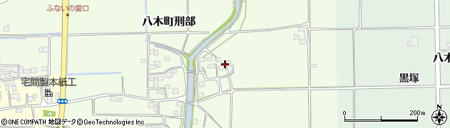 京都府南丹市八木町刑部溝渕周辺の地図