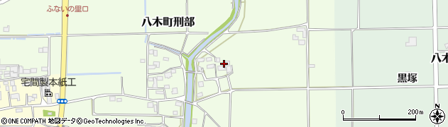京都府南丹市八木町刑部（溝渕）周辺の地図