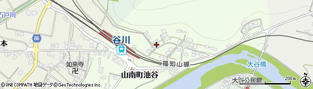 兵庫県丹波市山南町池谷176周辺の地図