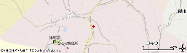 愛知県豊田市平折町コキウ周辺の地図