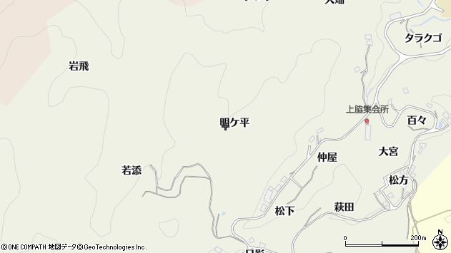 〒444-2335 愛知県豊田市上脇町の地図