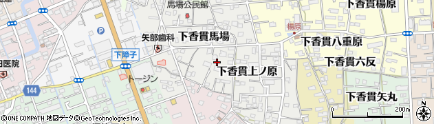 静岡県沼津市下香貫馬場周辺の地図