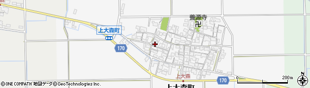 滋賀県東近江市上大森町1127周辺の地図