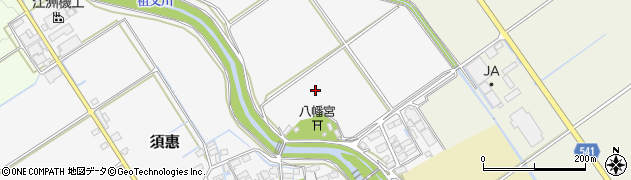 滋賀県竜王町（蒲生郡）須惠周辺の地図