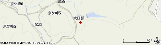 愛知県豊田市古瀬間町（大日影）周辺の地図