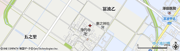 滋賀県野洲市五之里周辺の地図