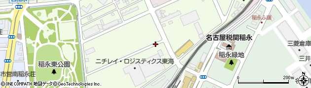 愛知県名古屋市港区稲永周辺の地図