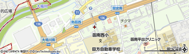 静岡県田方郡函南町間宮457周辺の地図