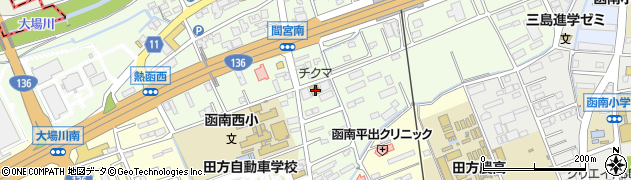 静岡県田方郡函南町間宮661周辺の地図