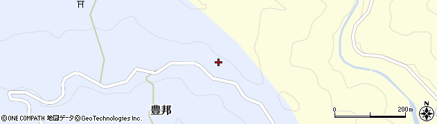 愛知県北設楽郡設楽町豊邦アラヤ周辺の地図