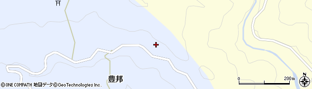愛知県設楽町（北設楽郡）豊邦（アラヤ）周辺の地図