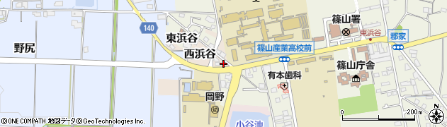 兵庫県丹波篠山市西浜谷378周辺の地図